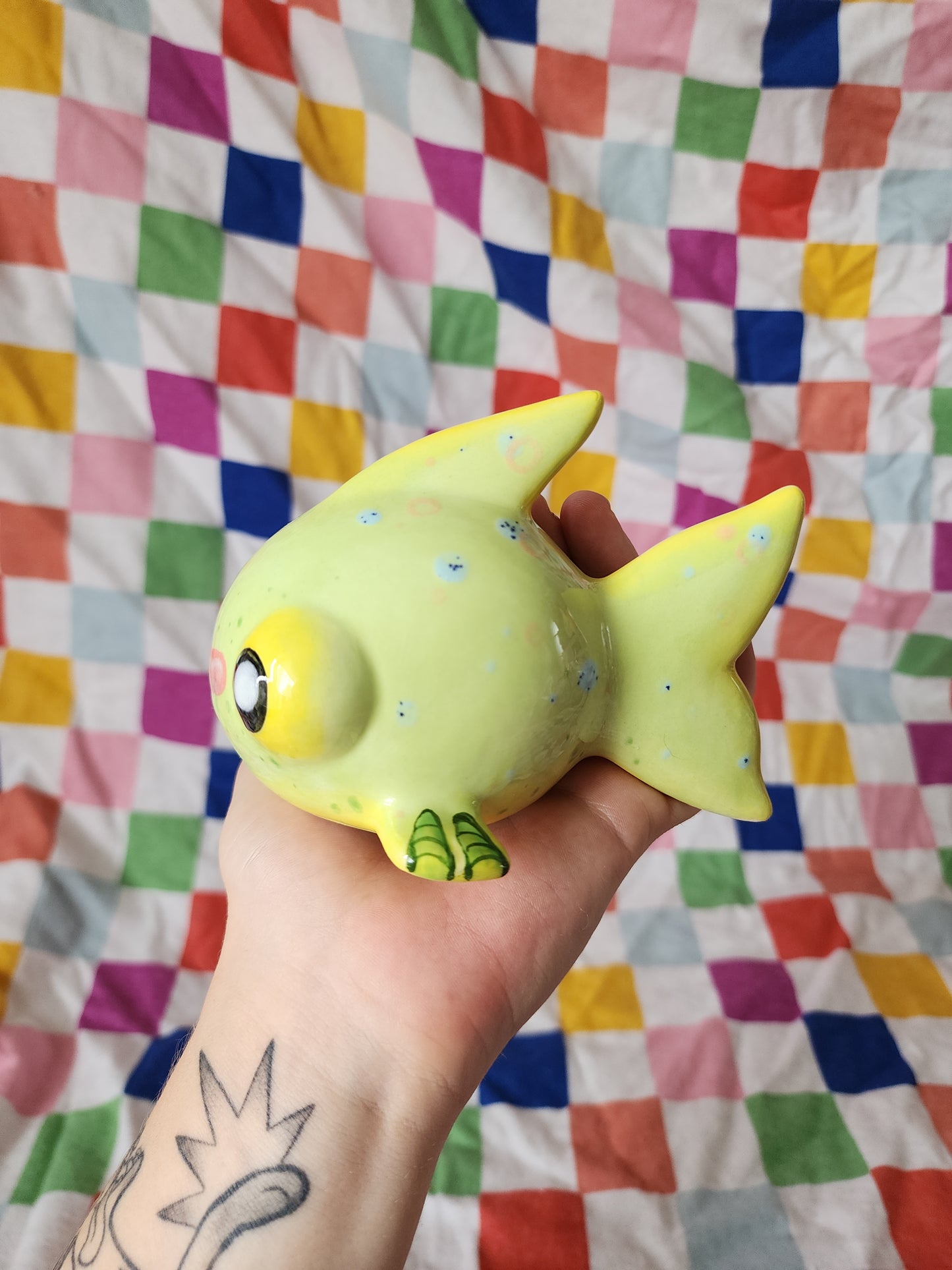 Swampy the ceramic swampfish