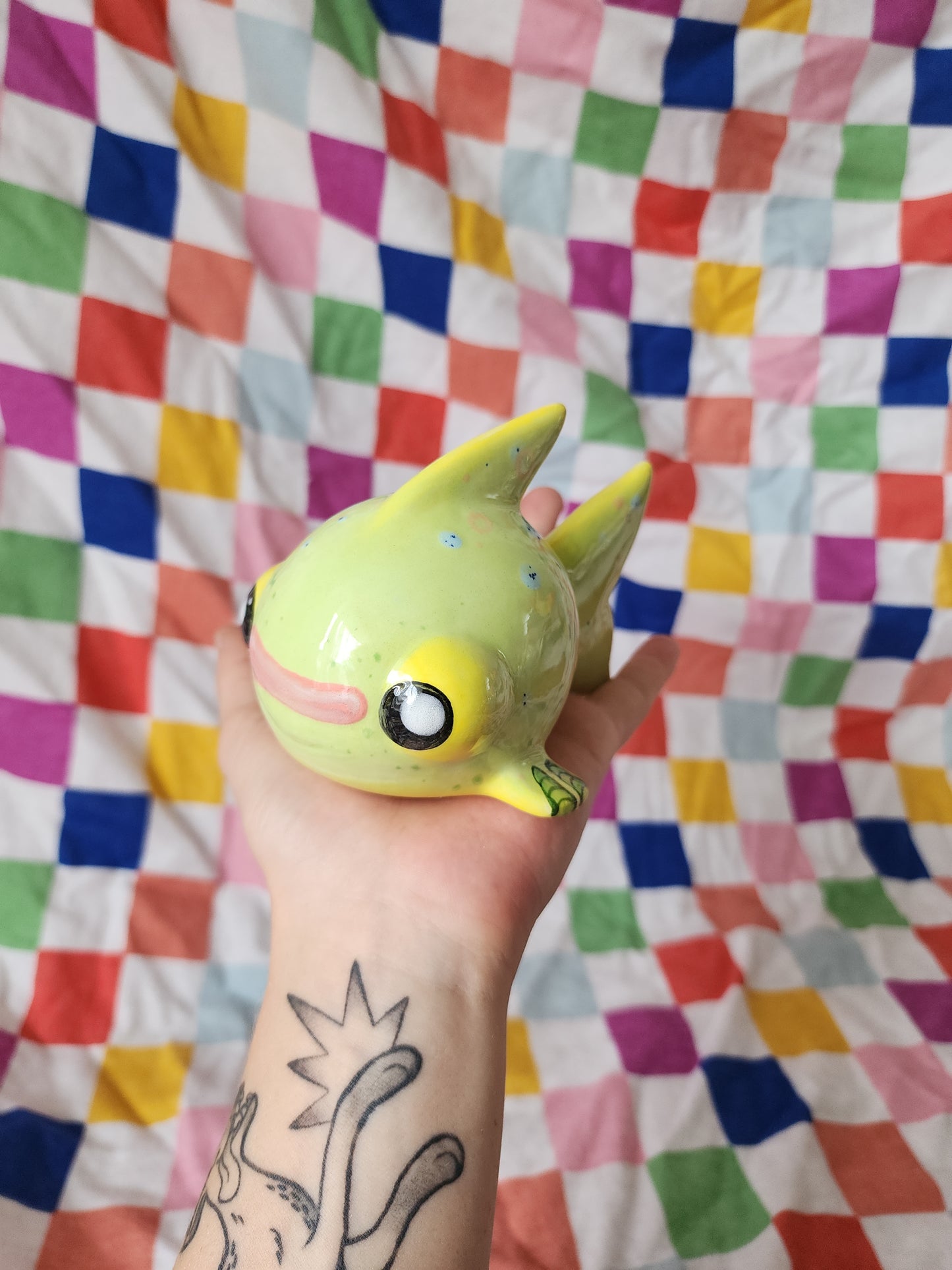 Swampy the ceramic swampfish
