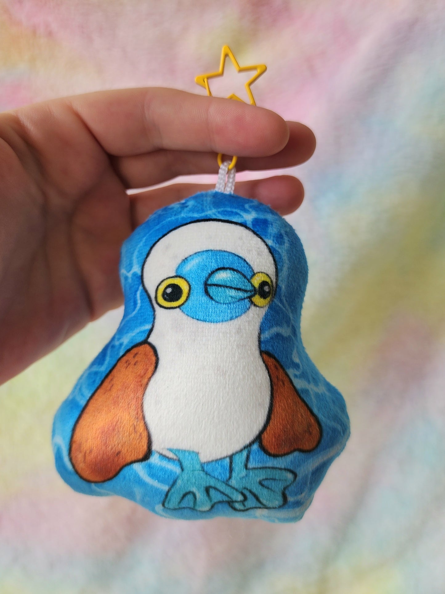 Plush keychain - blue footed booby