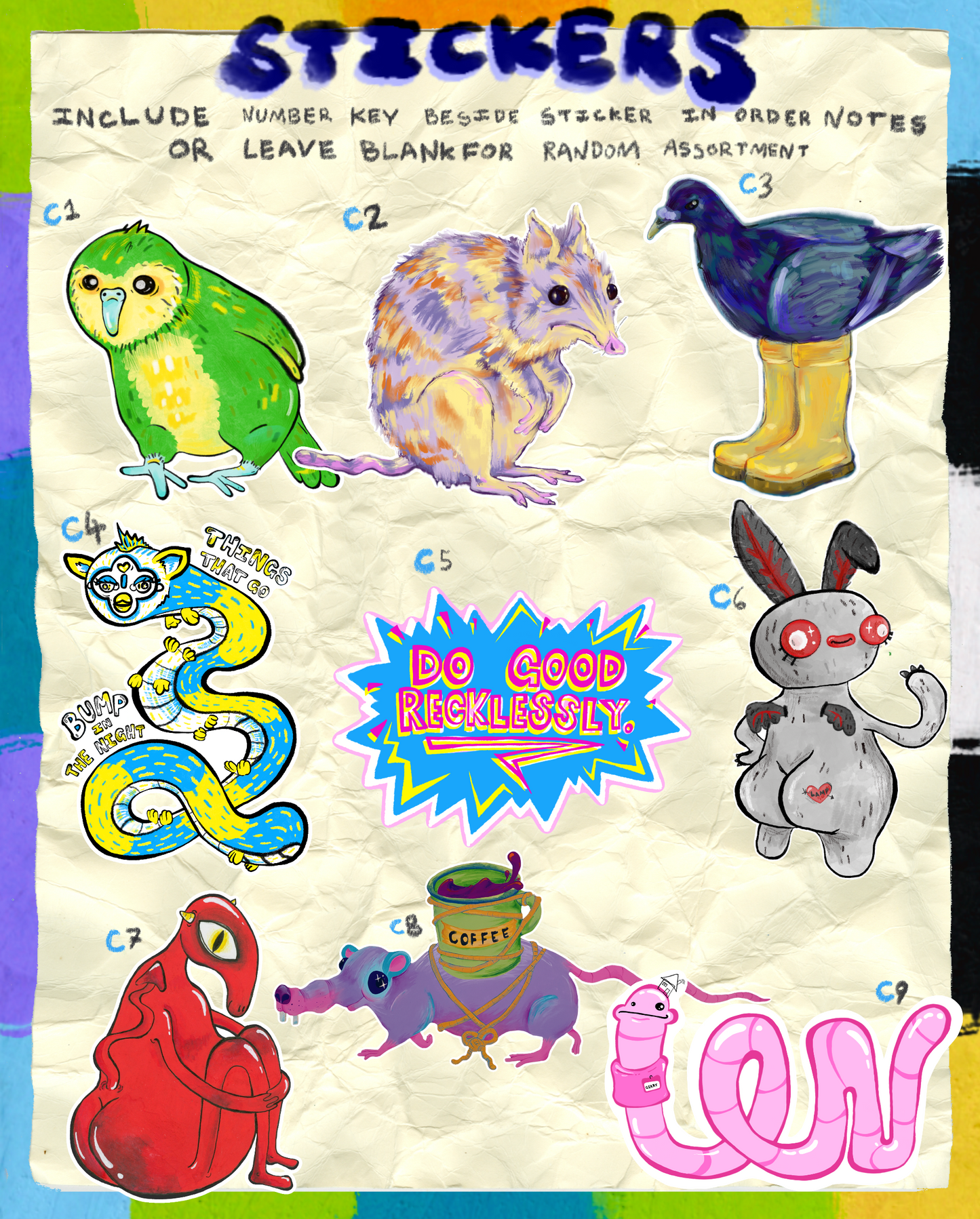 Stickers (bundle of 6)