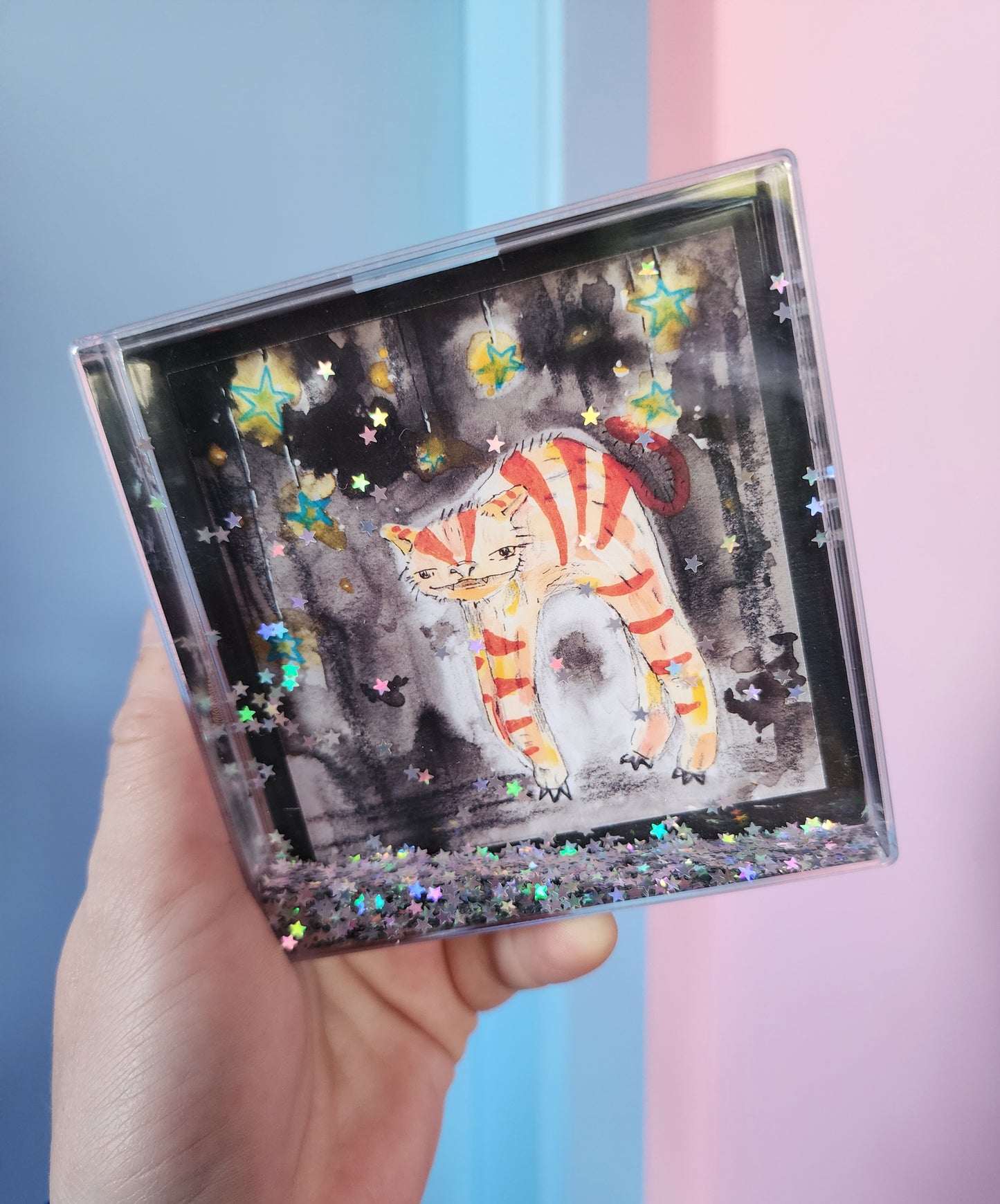 Sensory glitter prints