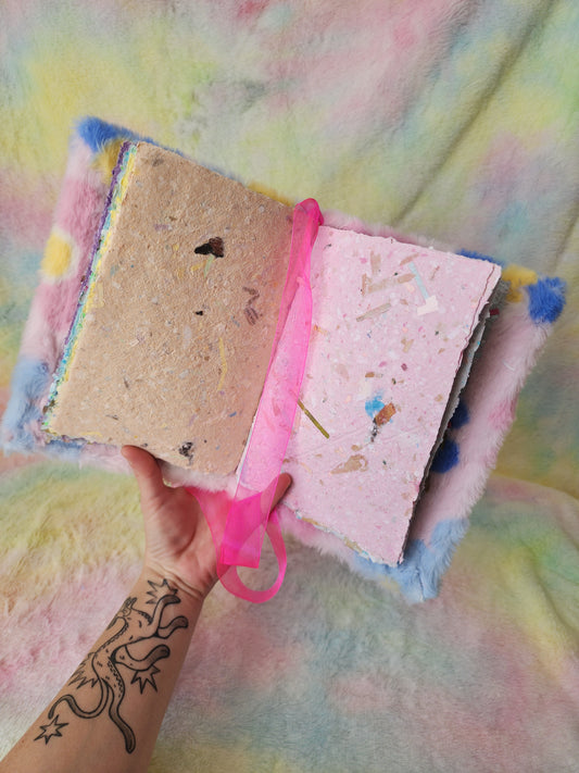 Handmade book - flower bee