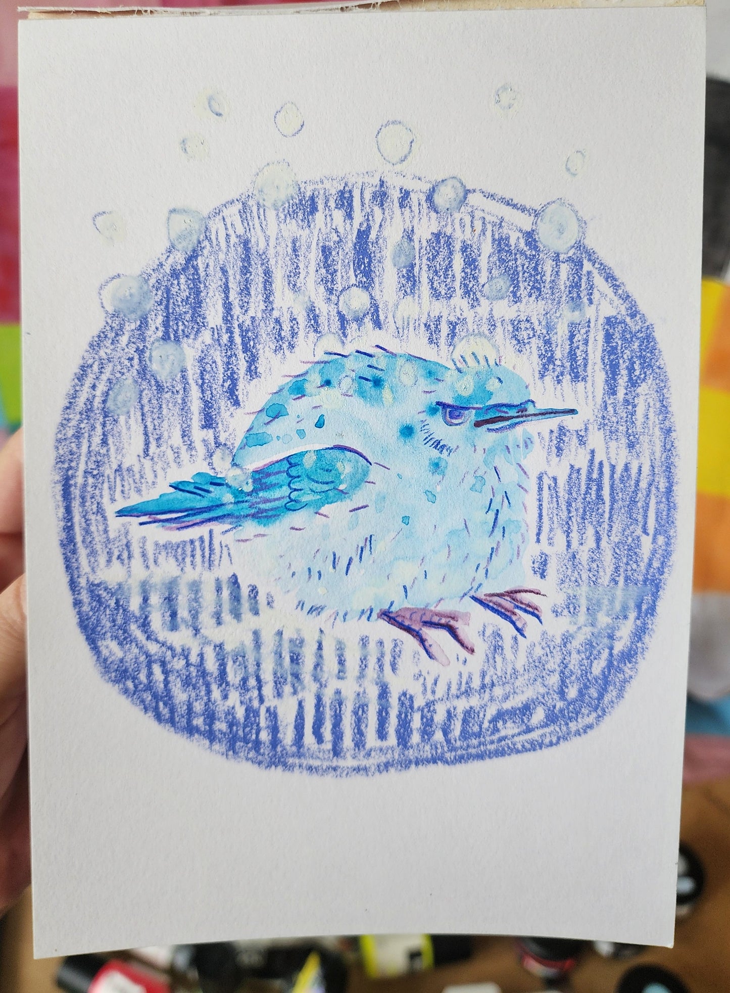 Mountain bluebird - Original Artwork