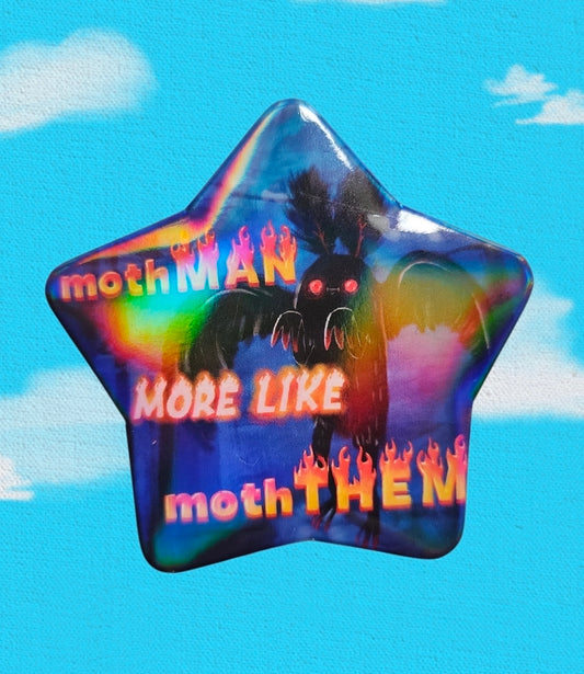 PREORDER moththem star badge