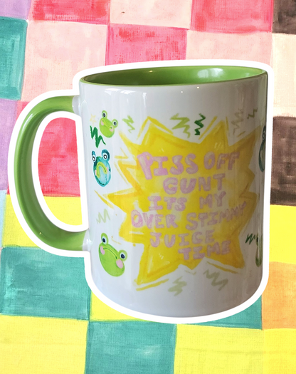 Naughty frog mug