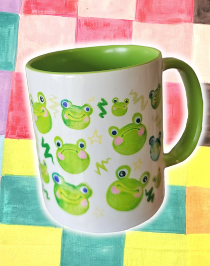 Naughty frog mug