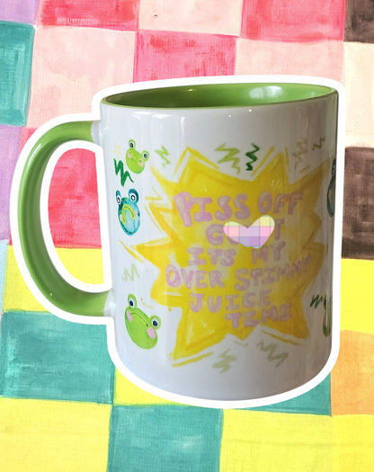 Naughty frog mug