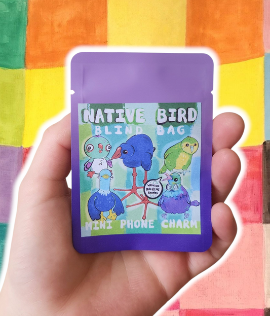 Blind bag - native birds phone charm