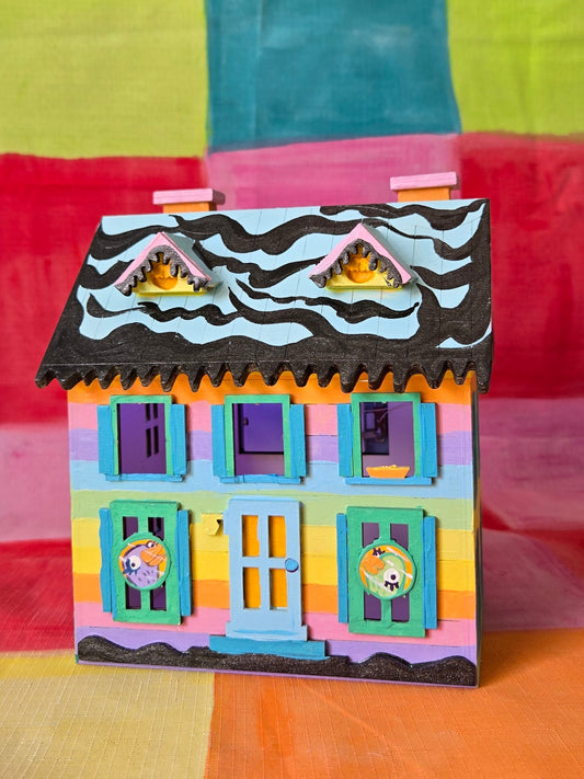 Advent calendar - light up house (duck)