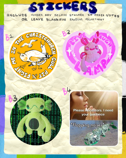 Stickers (bundle of 6)