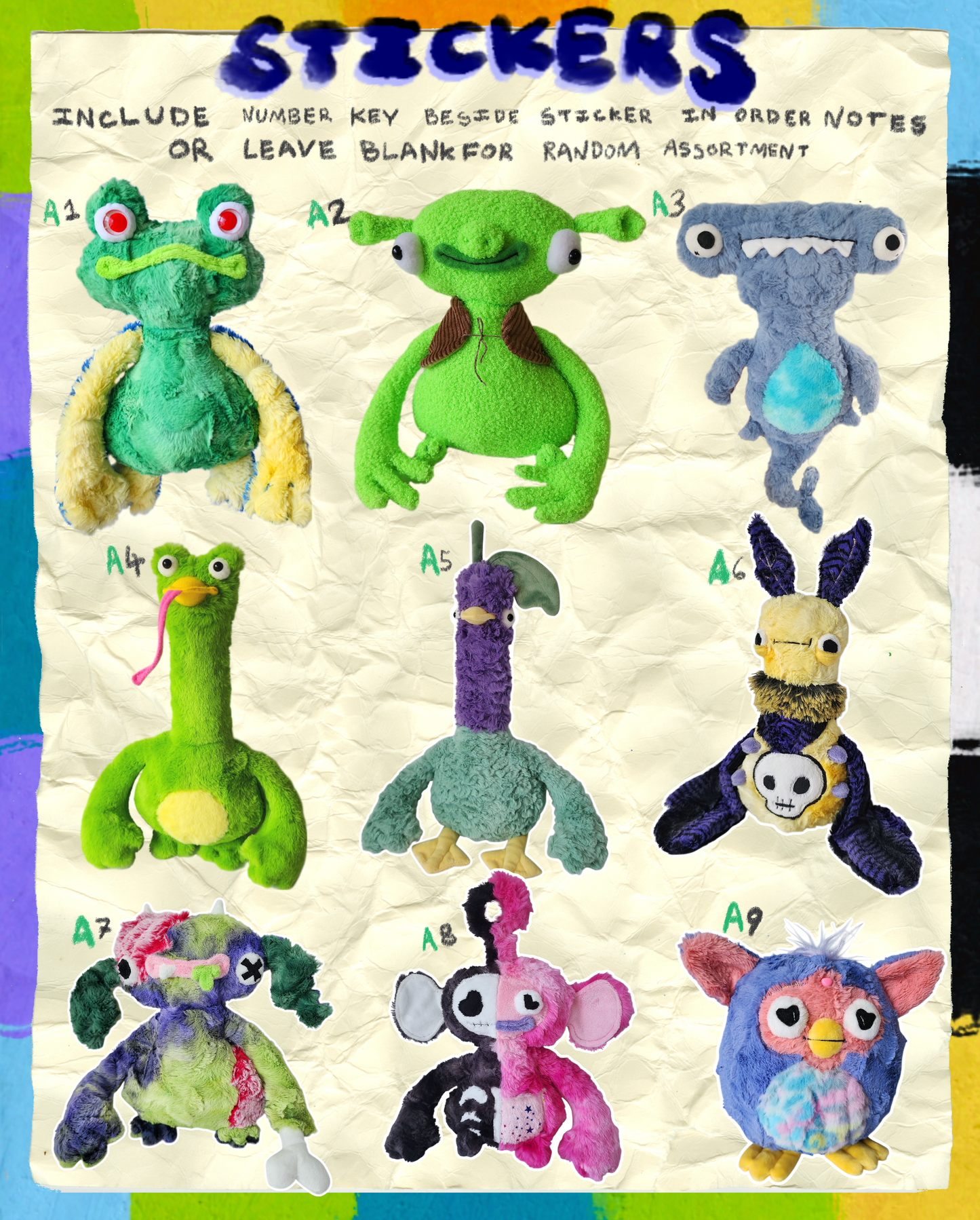 Stickers (bundle of 6)