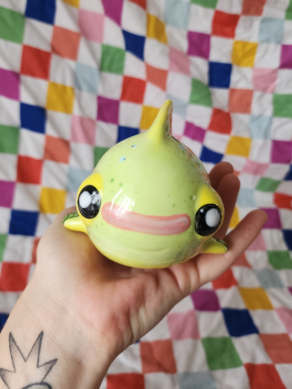 Swampy the ceramic swampfish