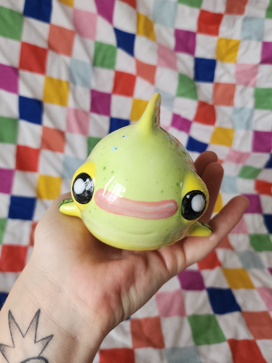 Swampy the ceramic swampfish