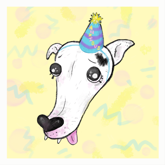 Noodle dog print