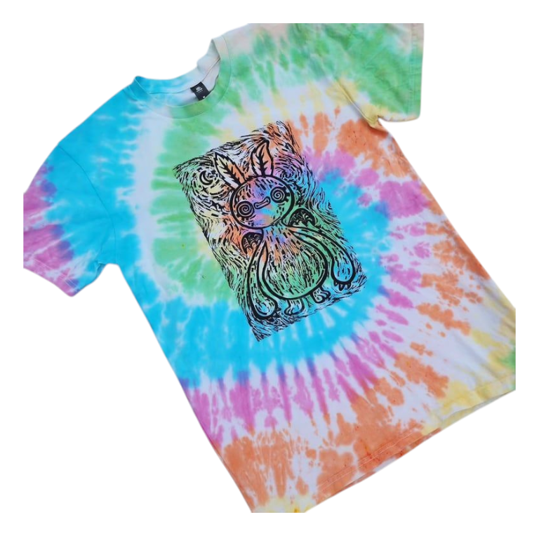 Linoprinted mothman tee