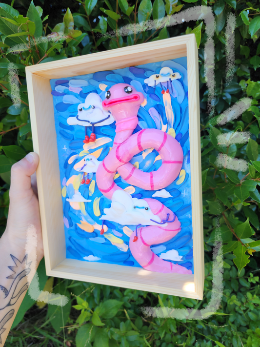 Gerryworm shadow box 3D painting
