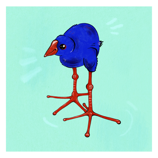 Baby pūkeko print