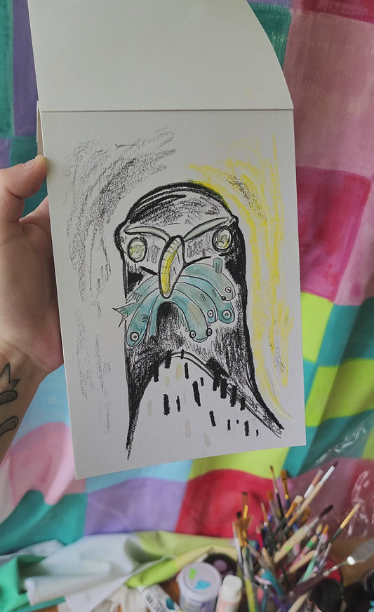 Razorbill - ⭐️IRIDESCENT⭐️ Original Artwork