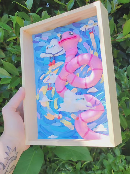 Gerryworm shadow box 3D painting