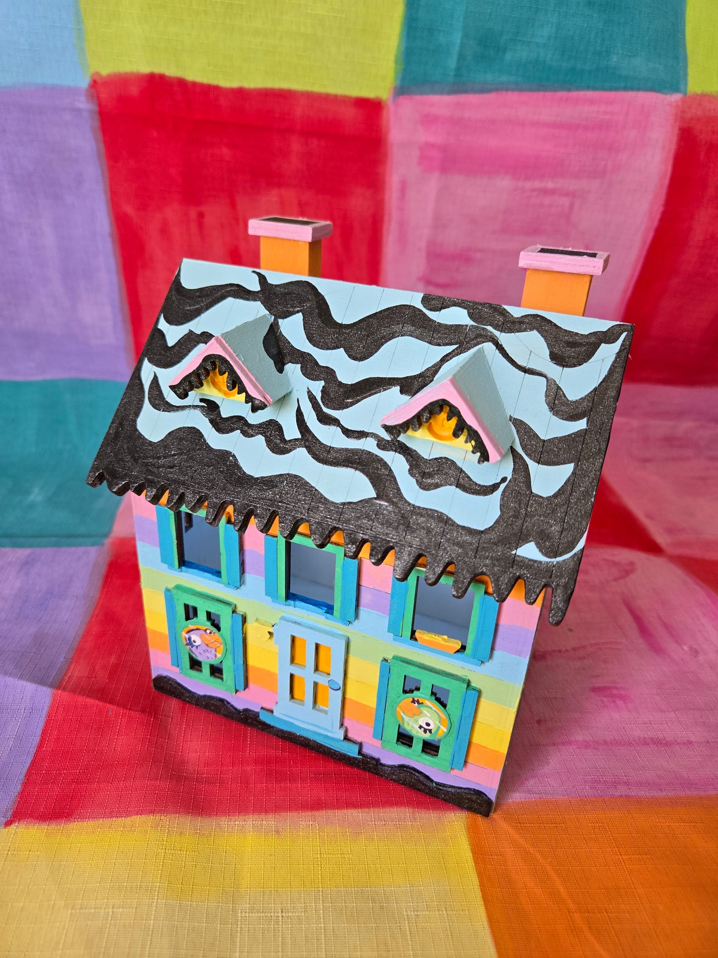 Advent calendar - light up house (duck)