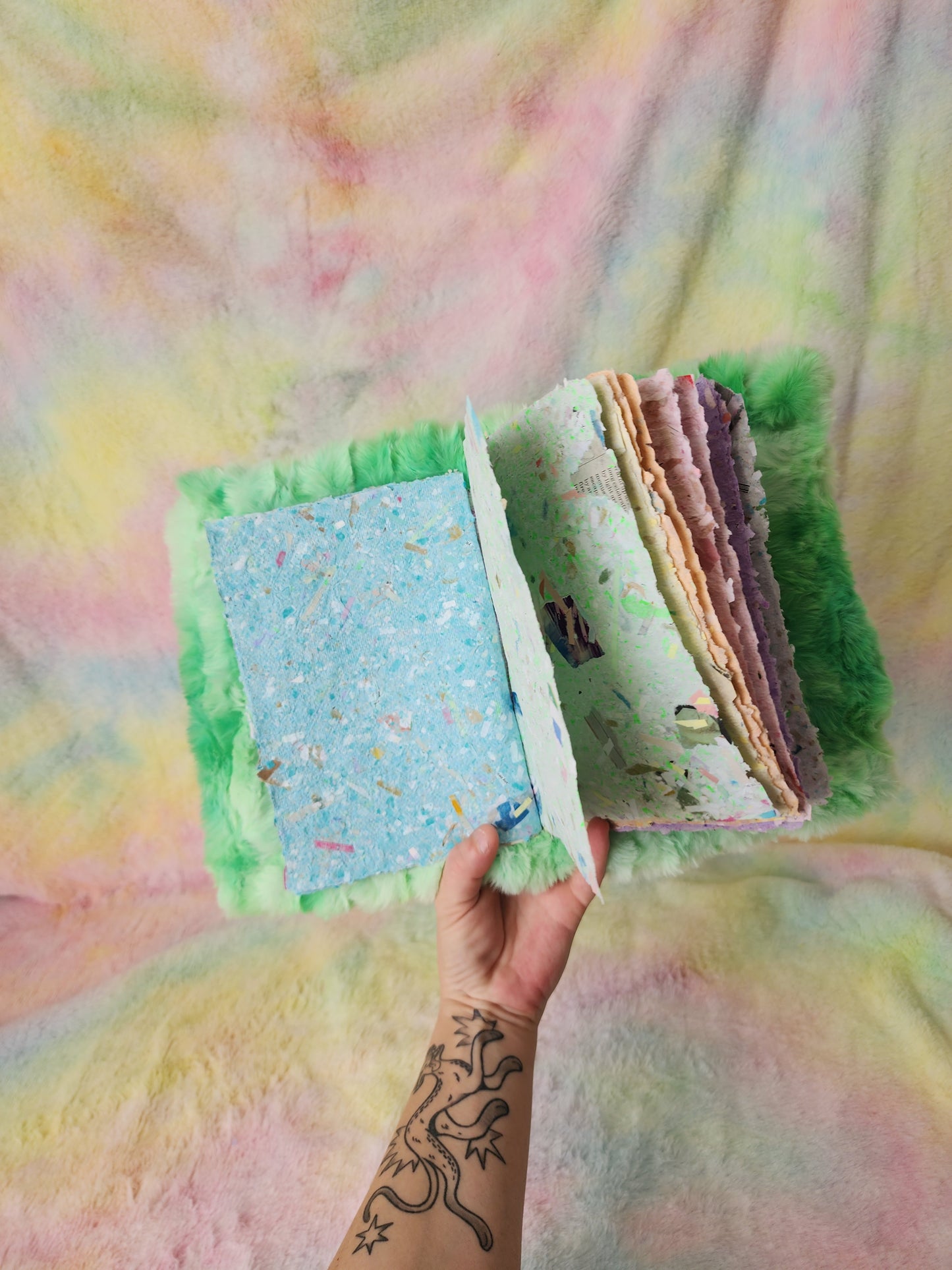 Handmade book - toothy friend