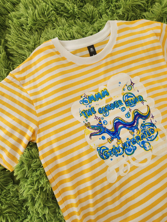 Yellow wally gender fluid shirt