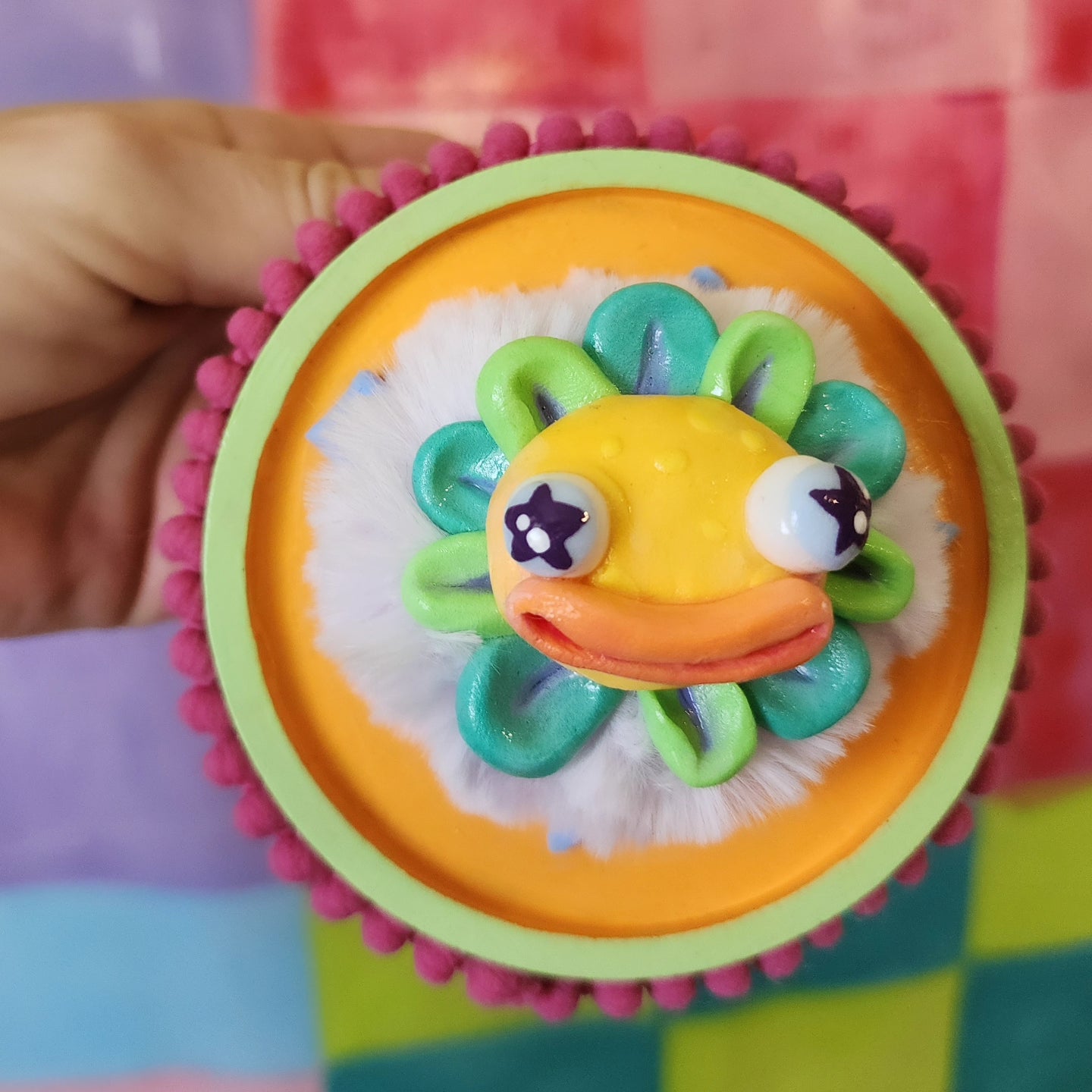 Hanging wall plaque - flower