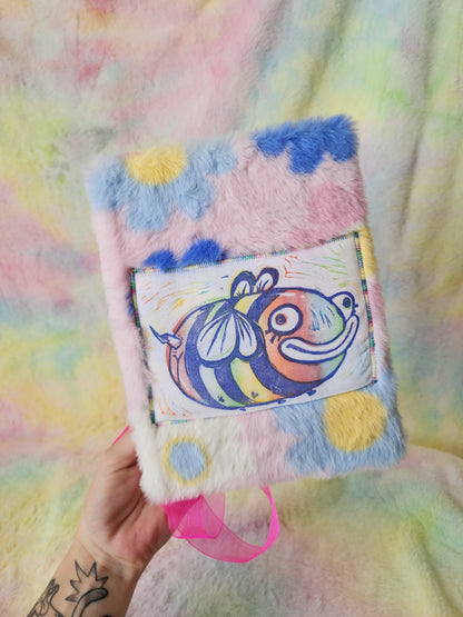 Handmade book - flower bee