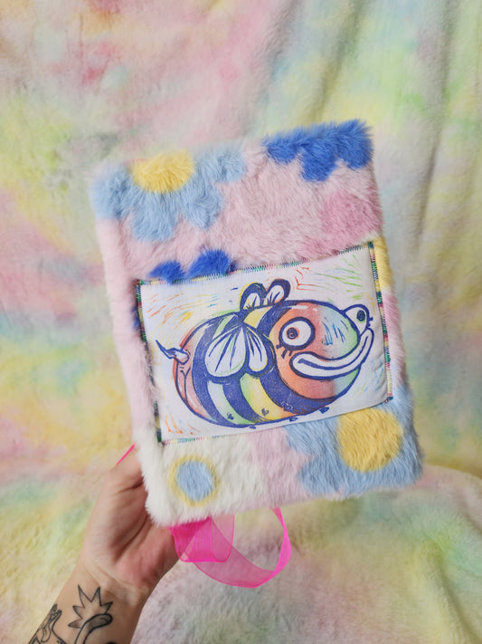 Handmade book - flower bee