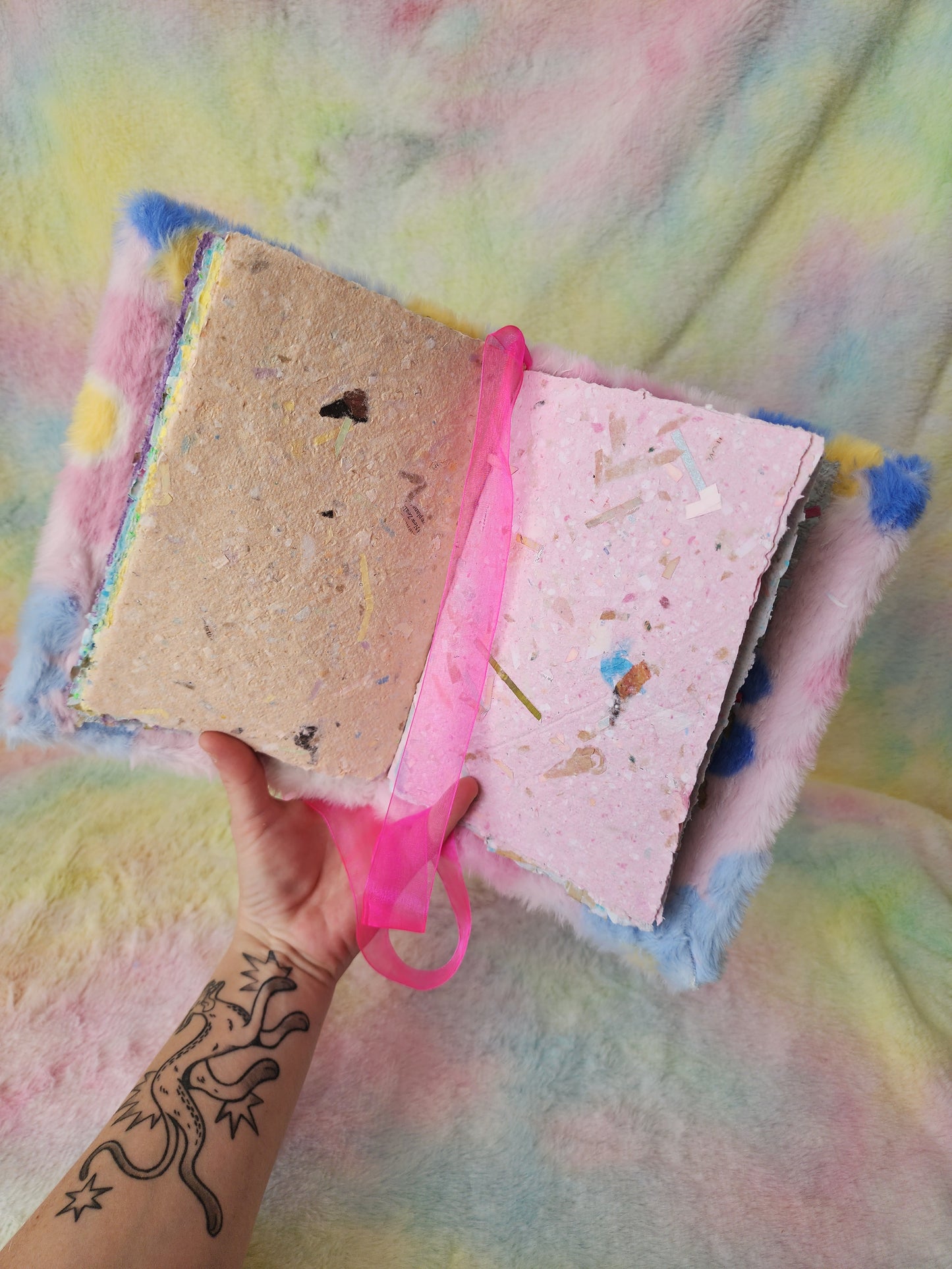 Handmade book - flower bee