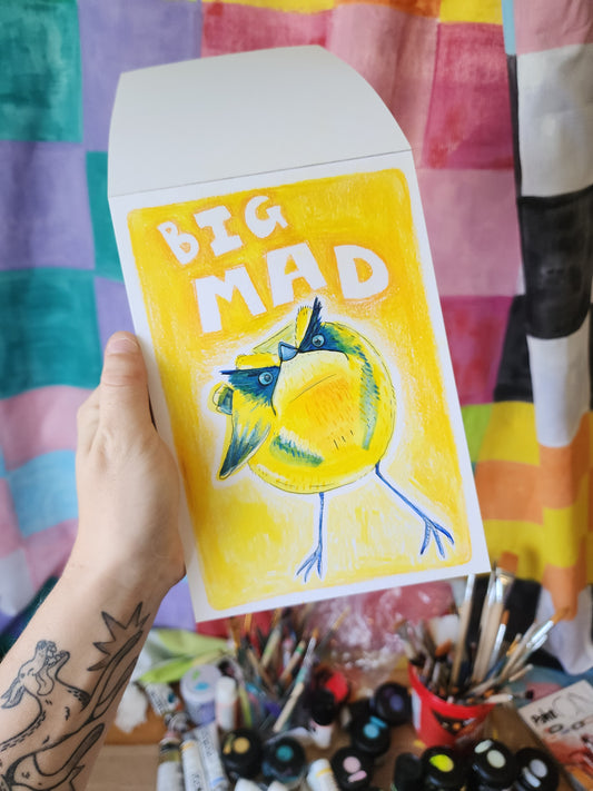 Many coloured rush tyrant - Original Artwork