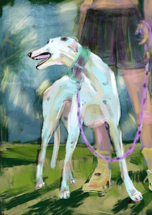 Noodledog print