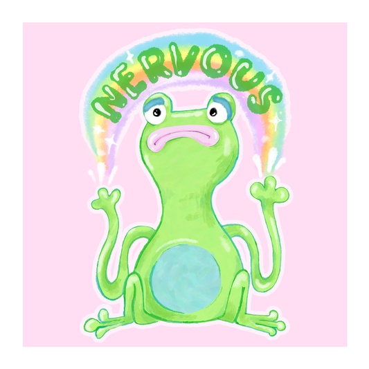 Nervous frog print