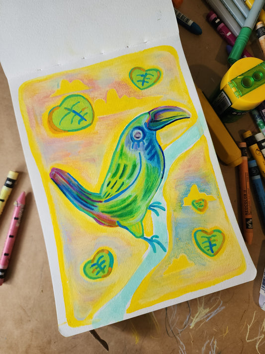 Emerald toucanet -  Original Artwork