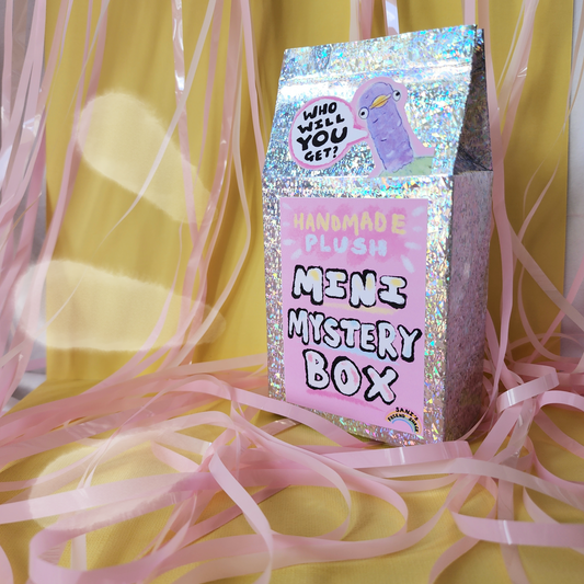 Handmade plush mystery mini box