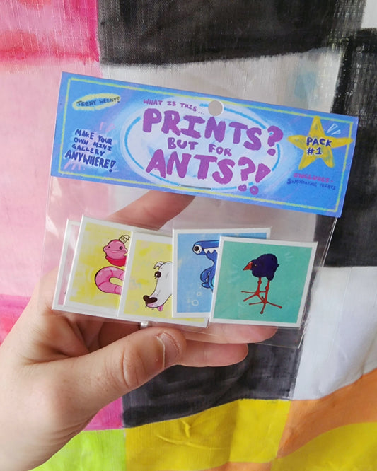 Miniature prints for ants